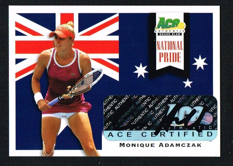 Monique Adamczak signed autograph auto 2013 Ace Authentic Tennis National Pride