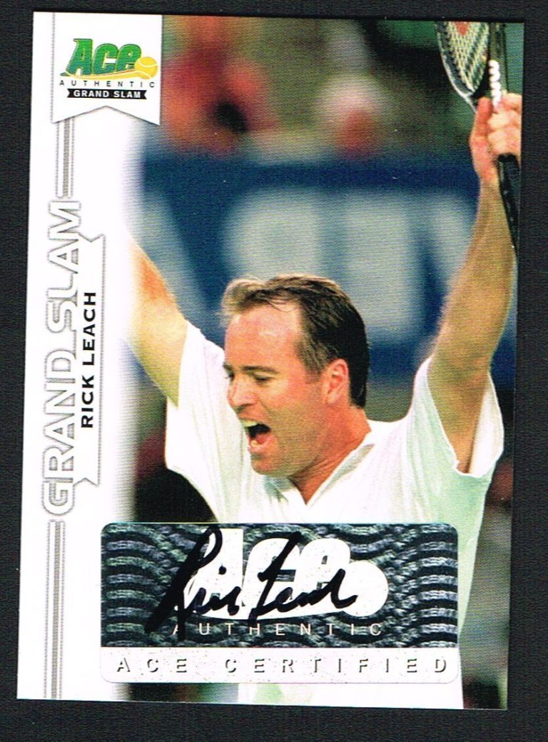 Rick Leach signed autograph auto 2013 Ace Authentic Grand Slam Tennis