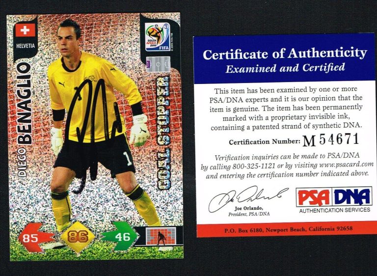 Diego Benaglio signed autograph auto 2010 Panini World Cup PSA