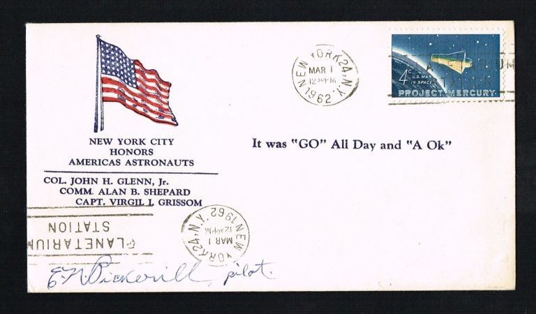 Elmo Neale Pickerill  (d. 1968) signed autograph Postal Cover Early Bird