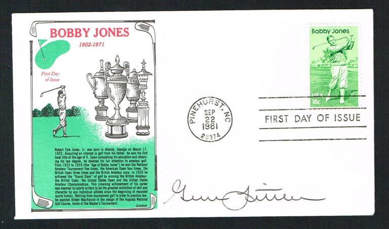 Gene Littler signed autograph auto First Day Postal Cover FDC Gene the Machine