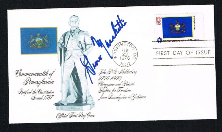 Gino Marchetti signed autograph First Day Cover FDC Pro Football Hall of Fame