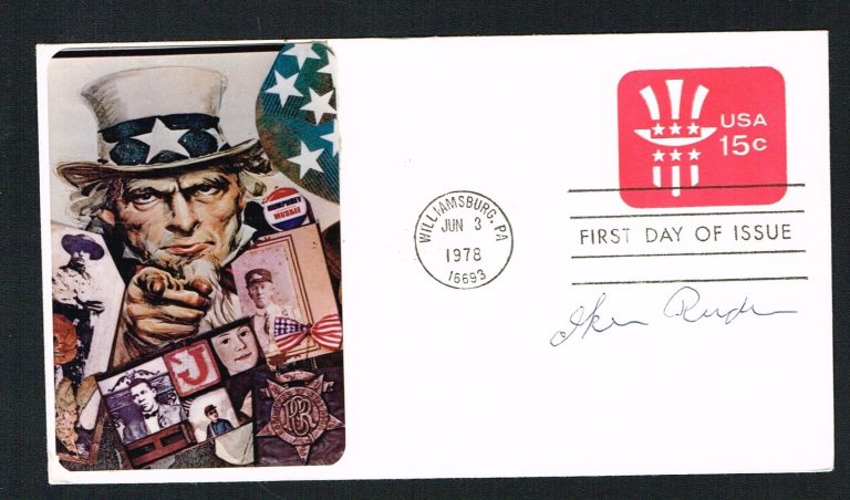 Ike Rude (d. 1985) signed autograph auto First Day Postal Cover FDC Rodeo HOF