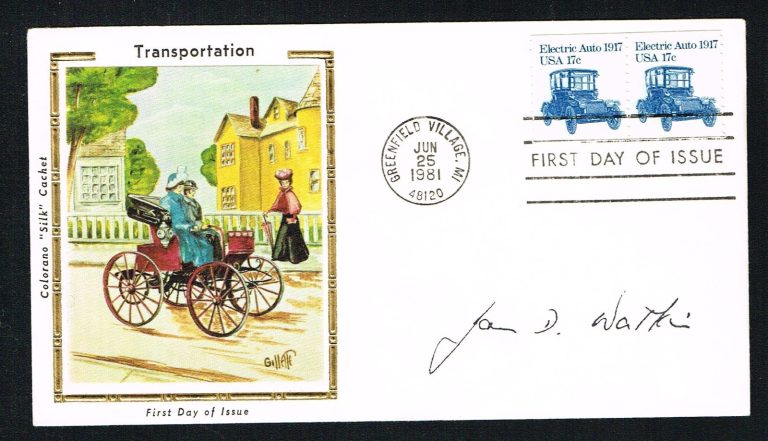 James D. Watkins (d. 2012) signed autograph auto First Day Postal Cover FDC