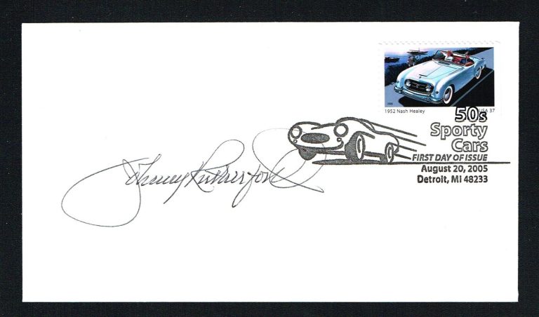 Johnny Rutherford signed autograph First Day Cover FDC Racecar Driver Indy 500