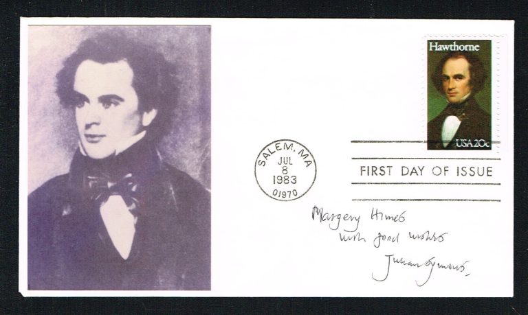 Julian Symons (d. 1994) signed autograph auto First Day Cover FDC Crime Writer