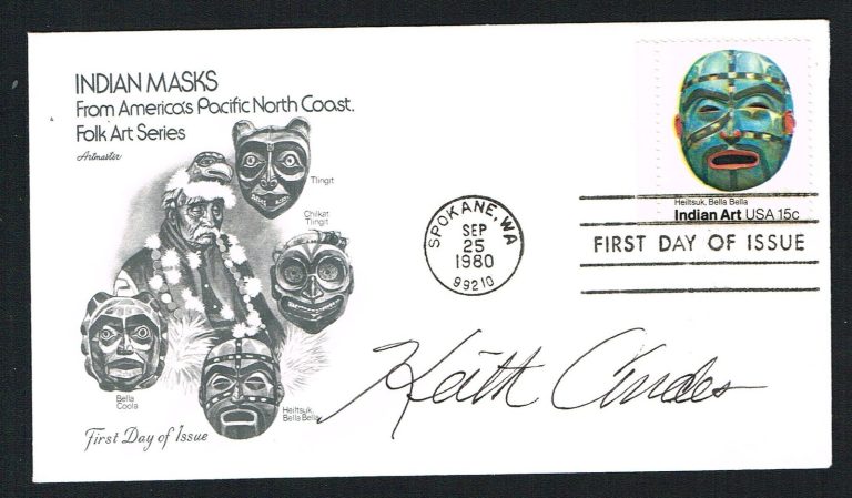 Keith Andes (d. 2005) signed autograph First Day Cover FDC American Actor