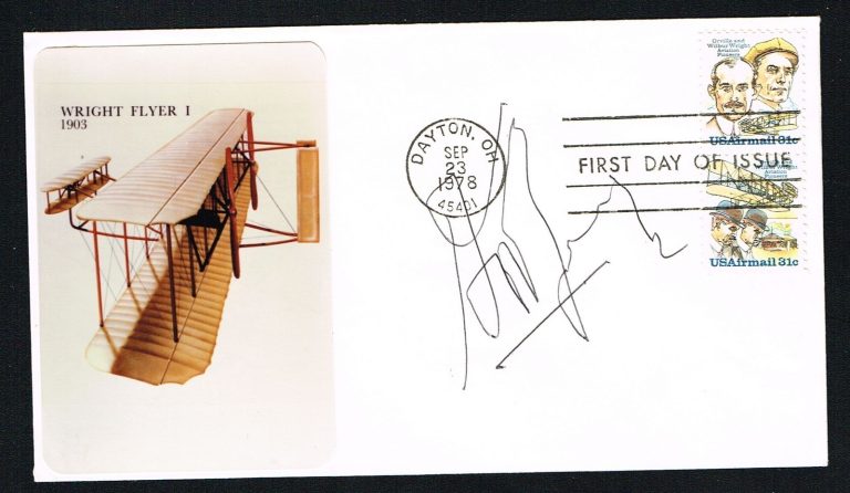 Kenneth Reid van der Spuy signed autograph FDC First Day Cover RAF & POW