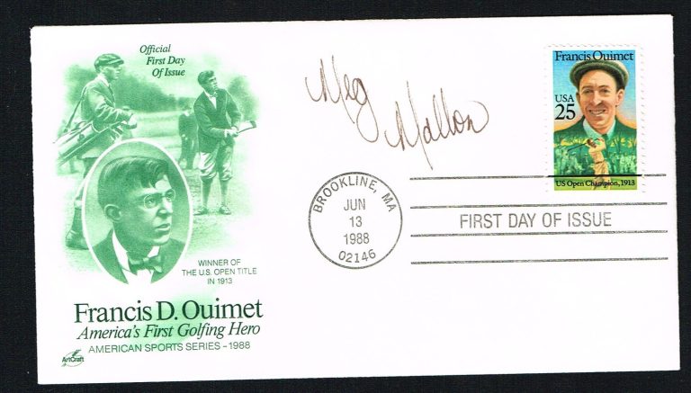 Meg Mallon signed autograph auto First Day Postal Cover FDC LPGA Golfer