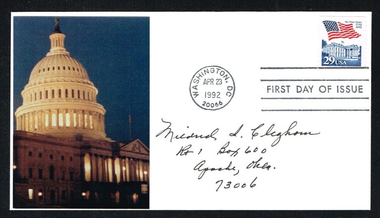 Mildred Cleghorn (d. 1997) signed autograph auto First Day Postal Cover FDC