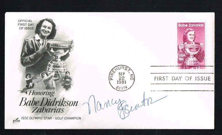 Nancy Scranton signed autograph First Day Cover FDC American Professional Golfer