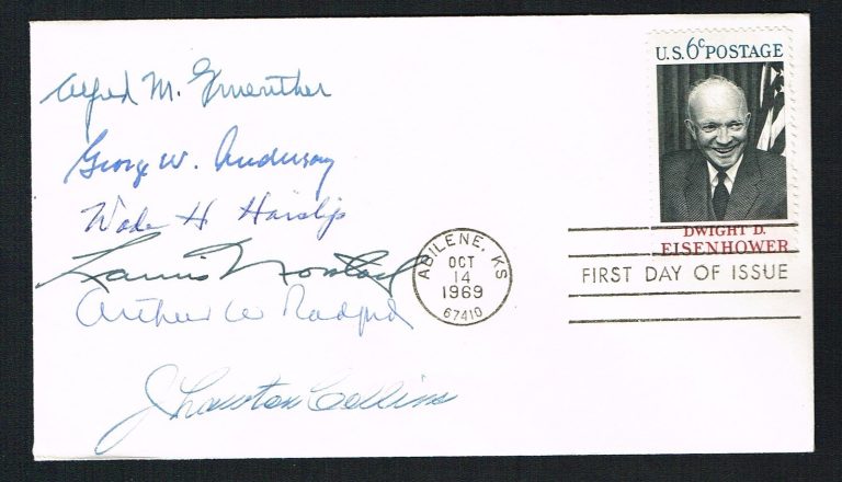 Norstad, Gruenther, Collins, Anderson Haislip & Radford signed autograph FDC