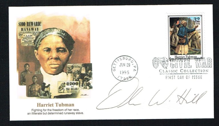 Oliver Hill (d 2007) signed autograph Postal Cover Presidential Medal of Freedom