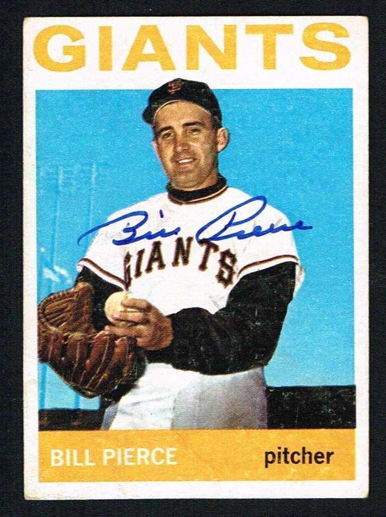 Bill Pierce #222 signed autograph auto 1964 Topps Baseball Trading Card