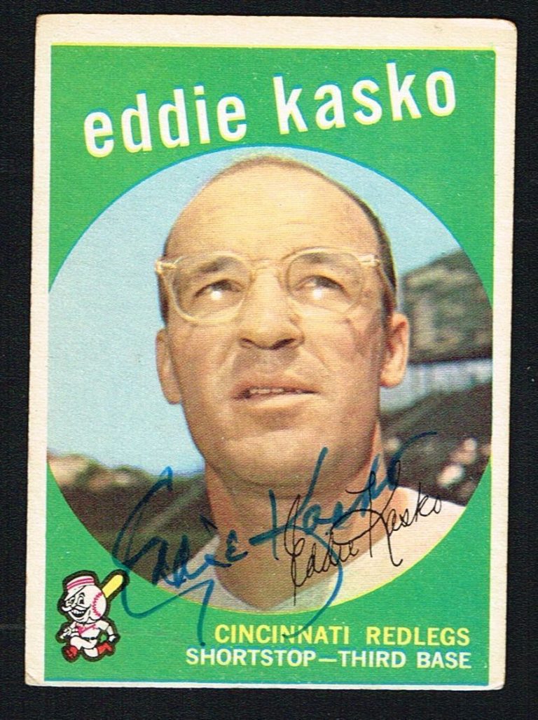 Eddie Kasko #232 signed autograph auto 1959 Topps Baseball Trading Card