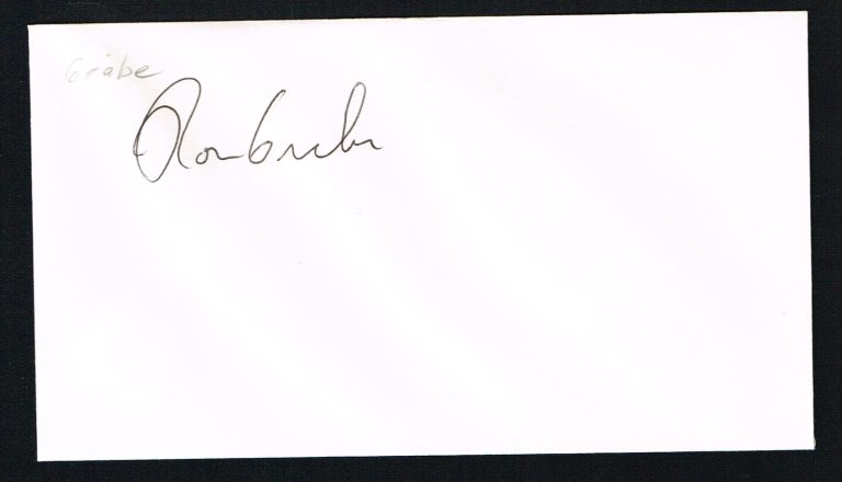Ronald John Grabe signed autograph auto Envelope / Cover NASA Astronaut