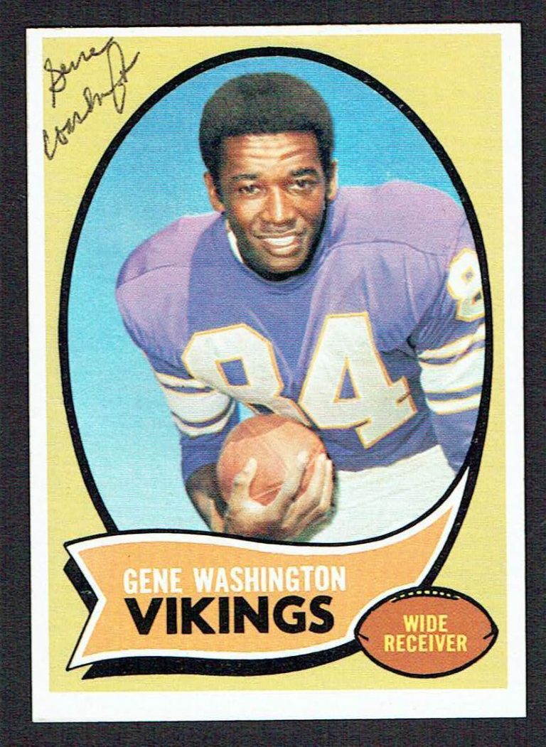 Gene Washington signed autograph auto 1970 Topps Football Trading Card #29