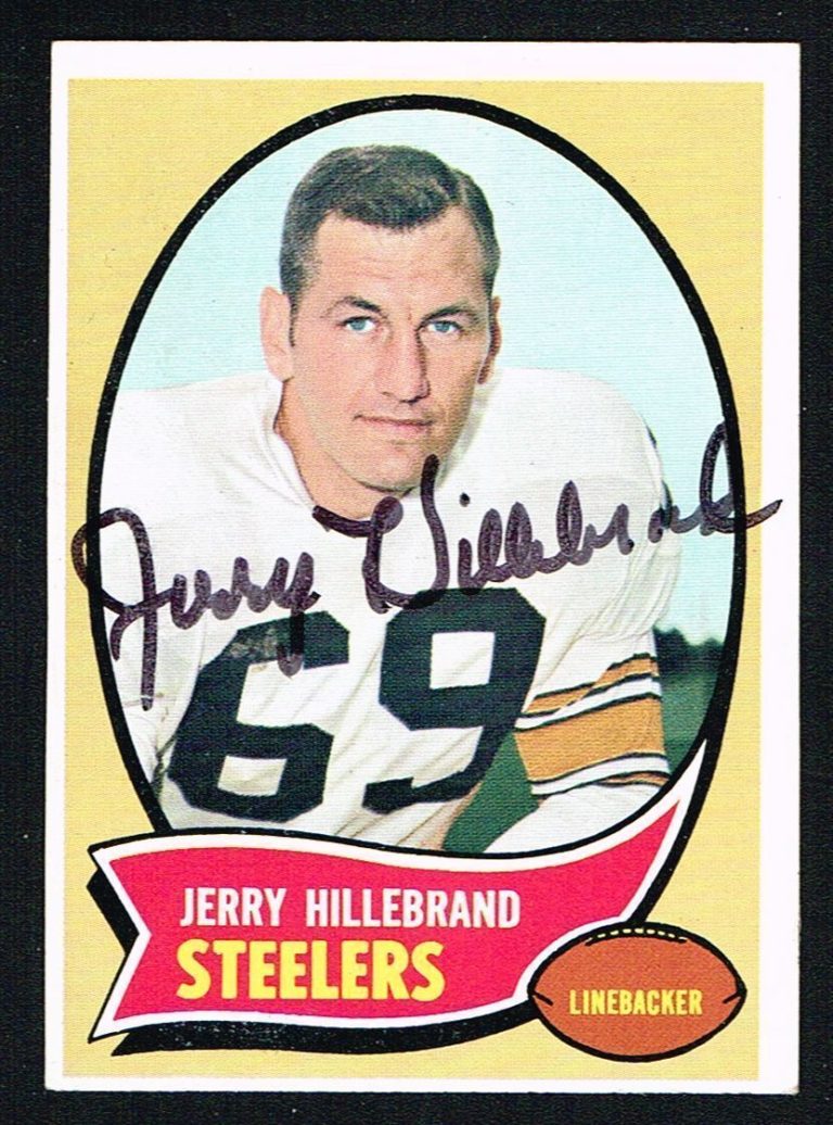 Jerry Hillebrand #230 signed autograph auto 1970 Topps Football Trading Card