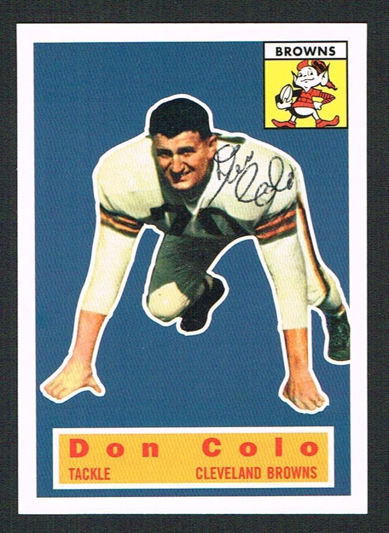 Don Colo #57 signed autograph auto 1994 Topps 1956 Archives Football Card