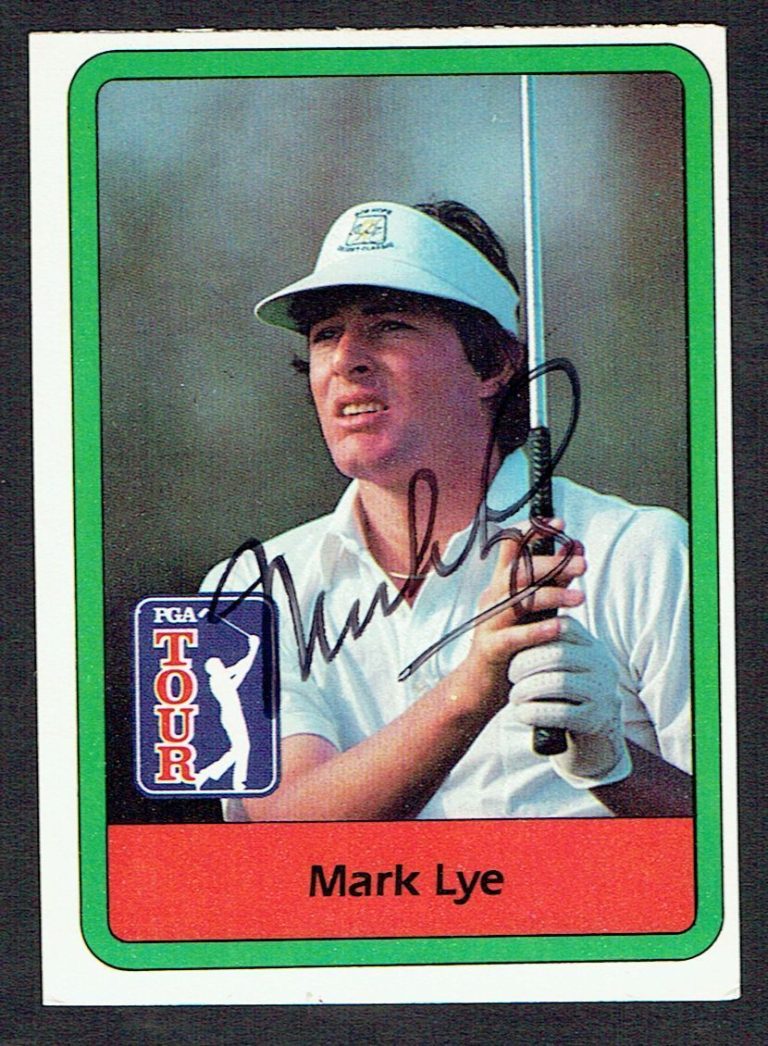 Mark Lye #56 signed autograph auto 1982 Donruss Golf Trading Card