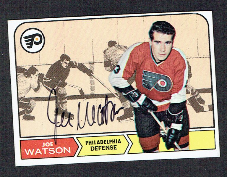 Joe Watson #90 signed autograph auto 1968 Topps Hockey Trading Card