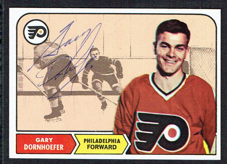 Gary Dornhoefer #94 signed autograph auto 1968 Topps Hockey Trading Card