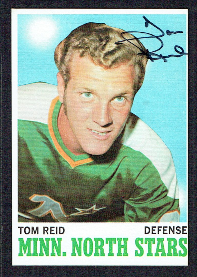 Tom Reid #43 signed autograph auto 1970 Topps Hockey Trading Card