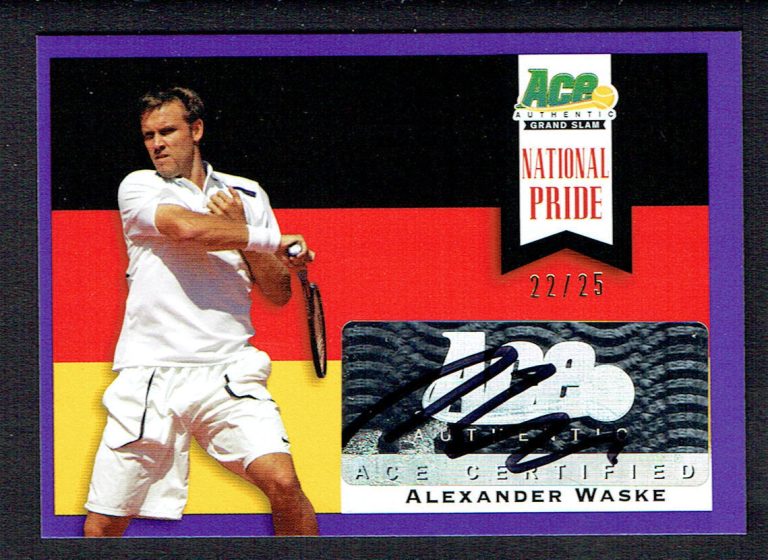 Alexander Waske #NP-AW2 signed autograph 2013 Ace Authentic National Pride 22/25