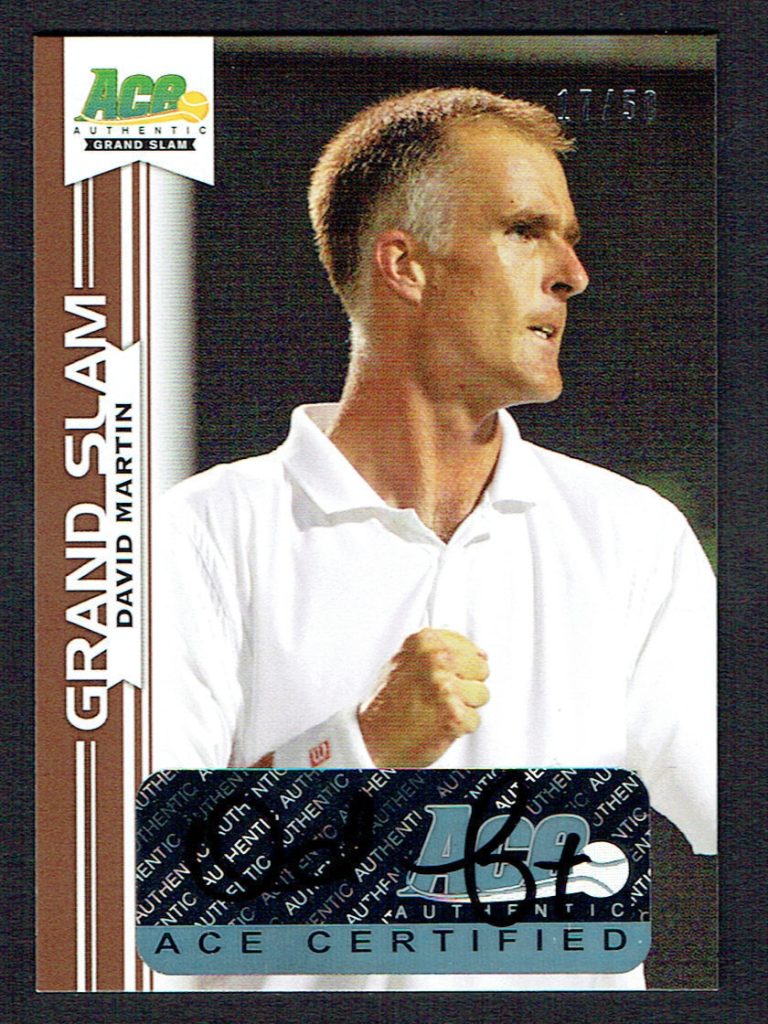 David Martin #BA-DM1  signed autograph auto 2013 Ace Authentic Grand Slam 17/50
