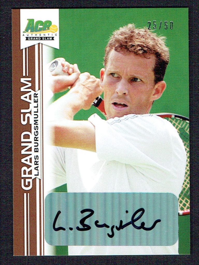 Lars Burgsmuller #BA-LB1 signed autograph 2013 Ace Authentic Grand Slam 25/50
