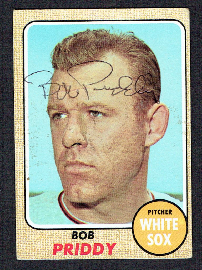 Bob Priddy #391 signed autograph auto 1968 Topps Baseball Trading Card