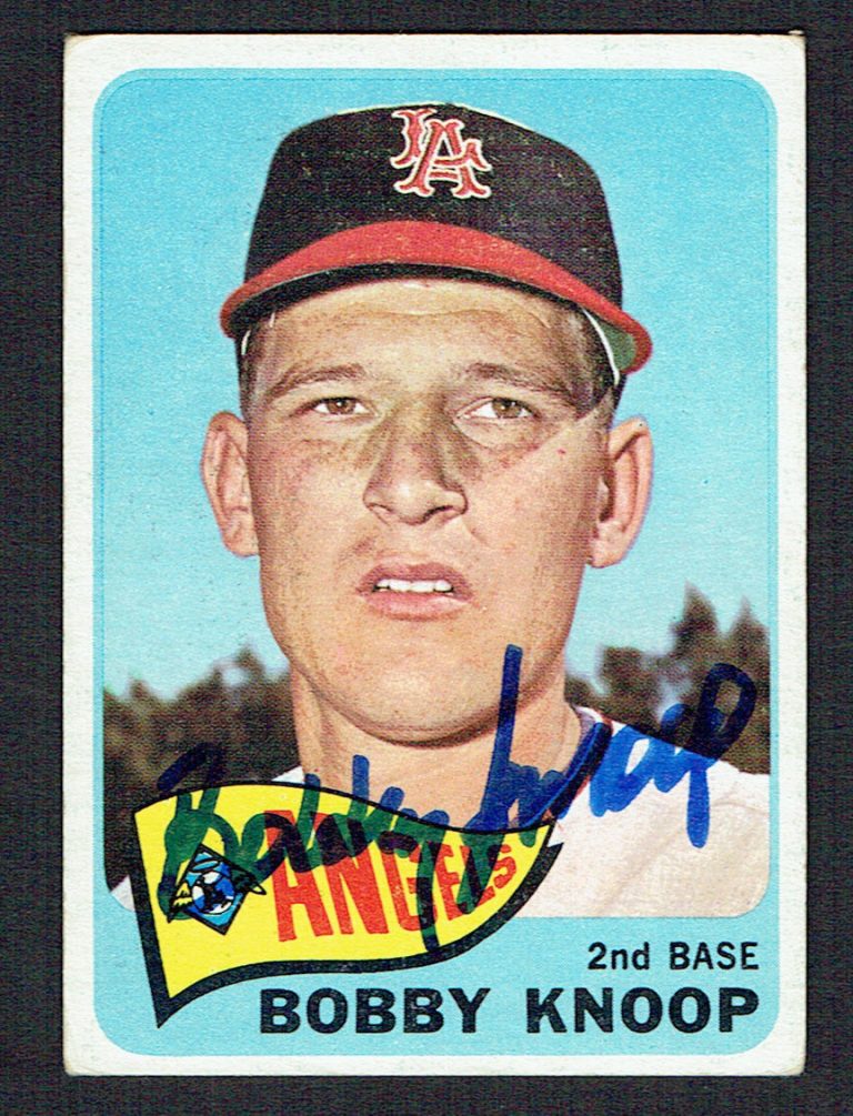 Bobby Knoop #26 signed autograph auto 1965 Topps Baseball Trading Card