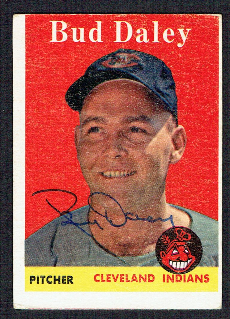 Bud Daley #222 signed autograph auto 1958 Topps Baseball Trading Card
