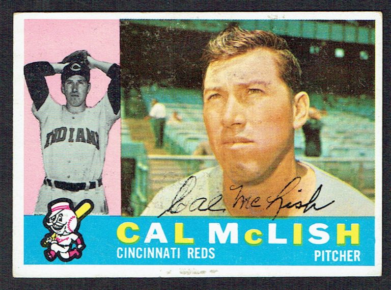 Cal McLish #110 signed autograph auto 1960 Topps Baseball Trading Card