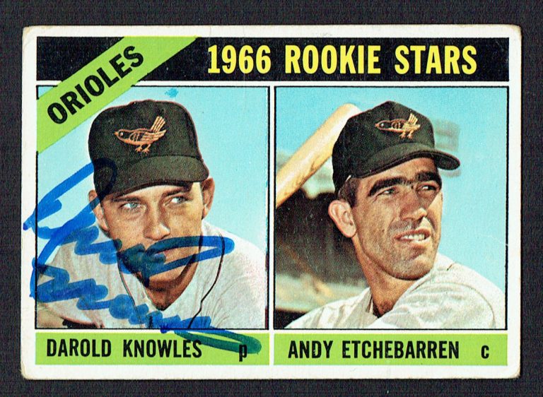 Darold Knowles #27 signed autograph auto 1966 Topps Baseball Trading Card