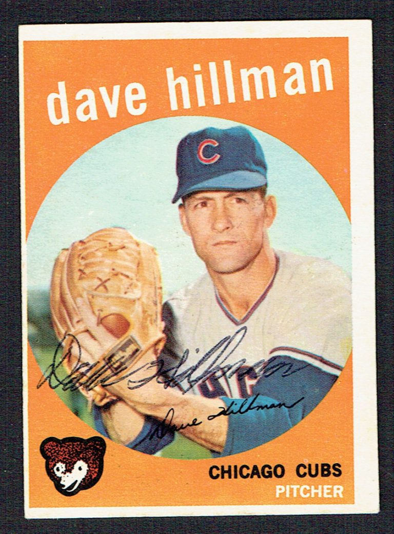 Dave Hillman #319 signed autograph auto 1959 Topps Baseball Trading Card