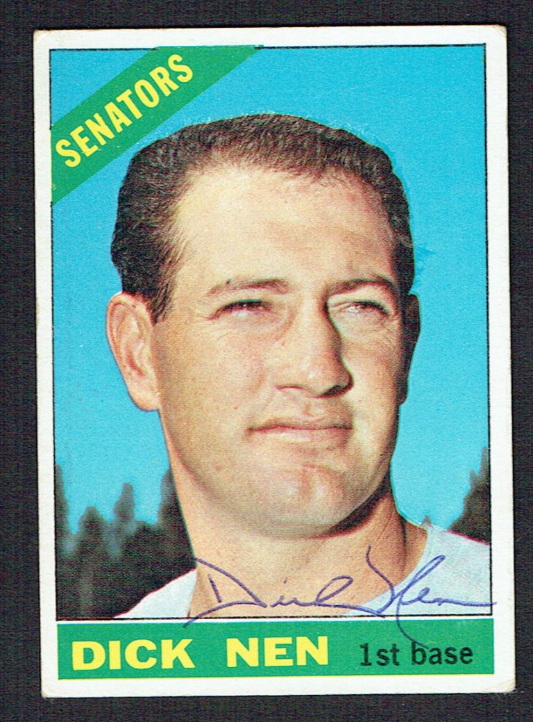 Dick Nen #149 signed autograph auto 1966 Topps Baseball Trading Card