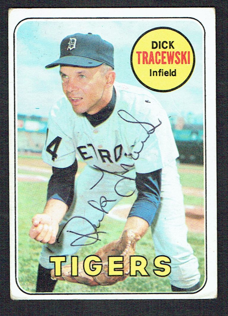 Dick Tracewski #126 signed autograph auto 1969 Topps Baseball Trading Card