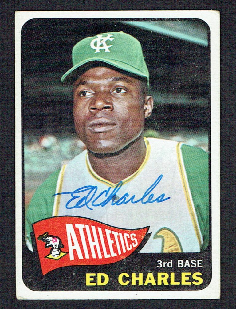 Ed Charles #35 signed autograph auto 1965 Topps Baseball Trading Card