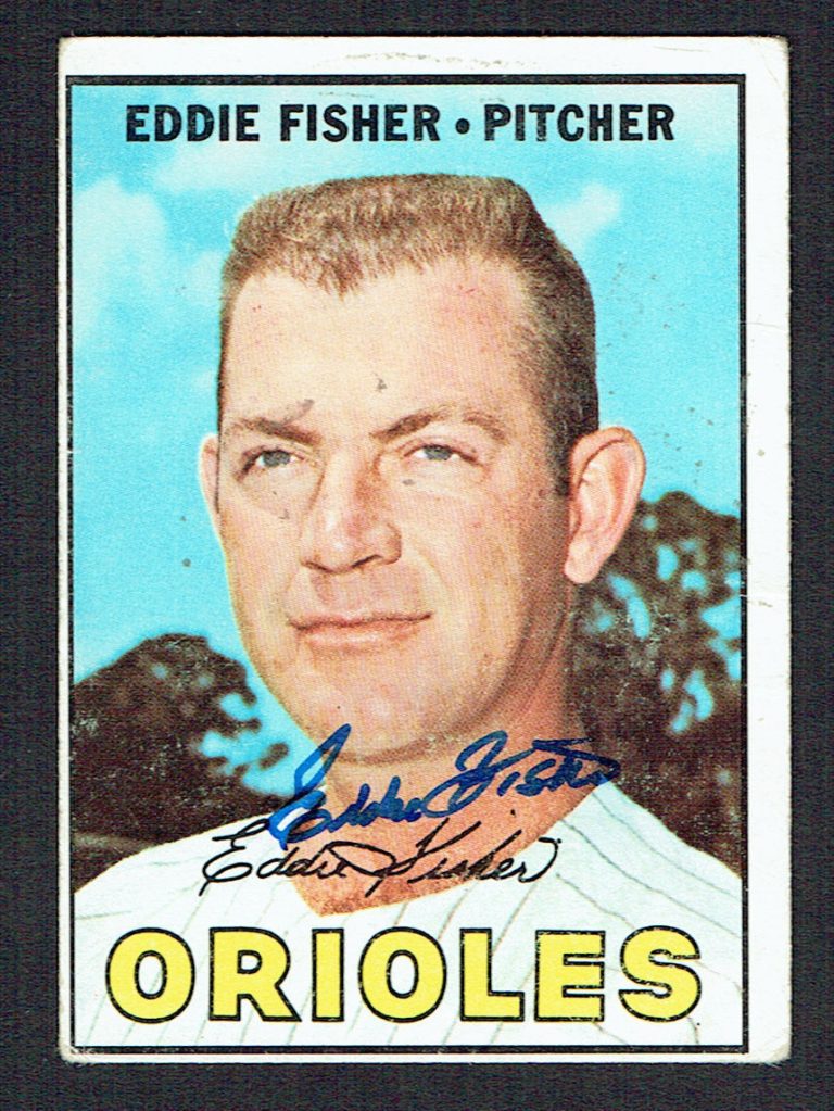 Eddie Fisher #434 signed autograph auto 1967 Topps Baseball Trading Card