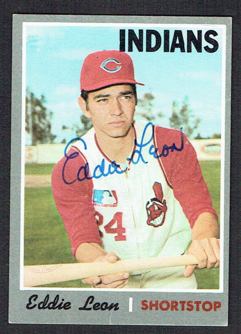 Eddie Leon #292 signed autograph auto 1970 Topps Baseball Trading Card