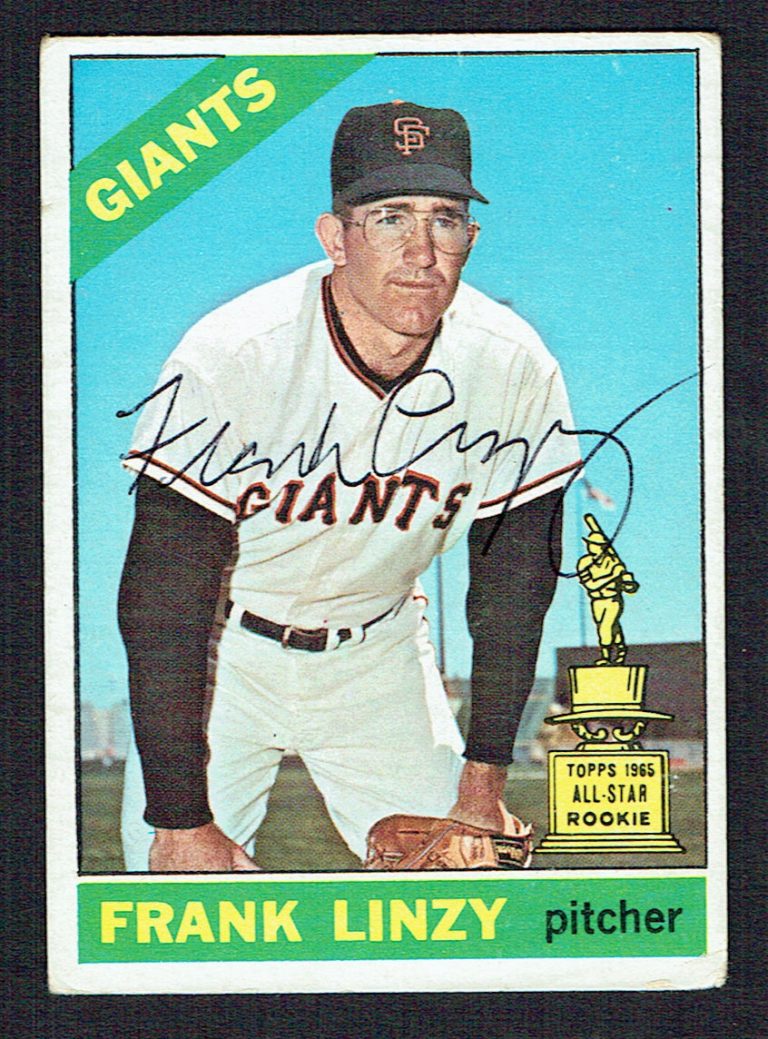 Frank Linzy #78 signed autograph auto 1966 Topps Baseball Trading Card
