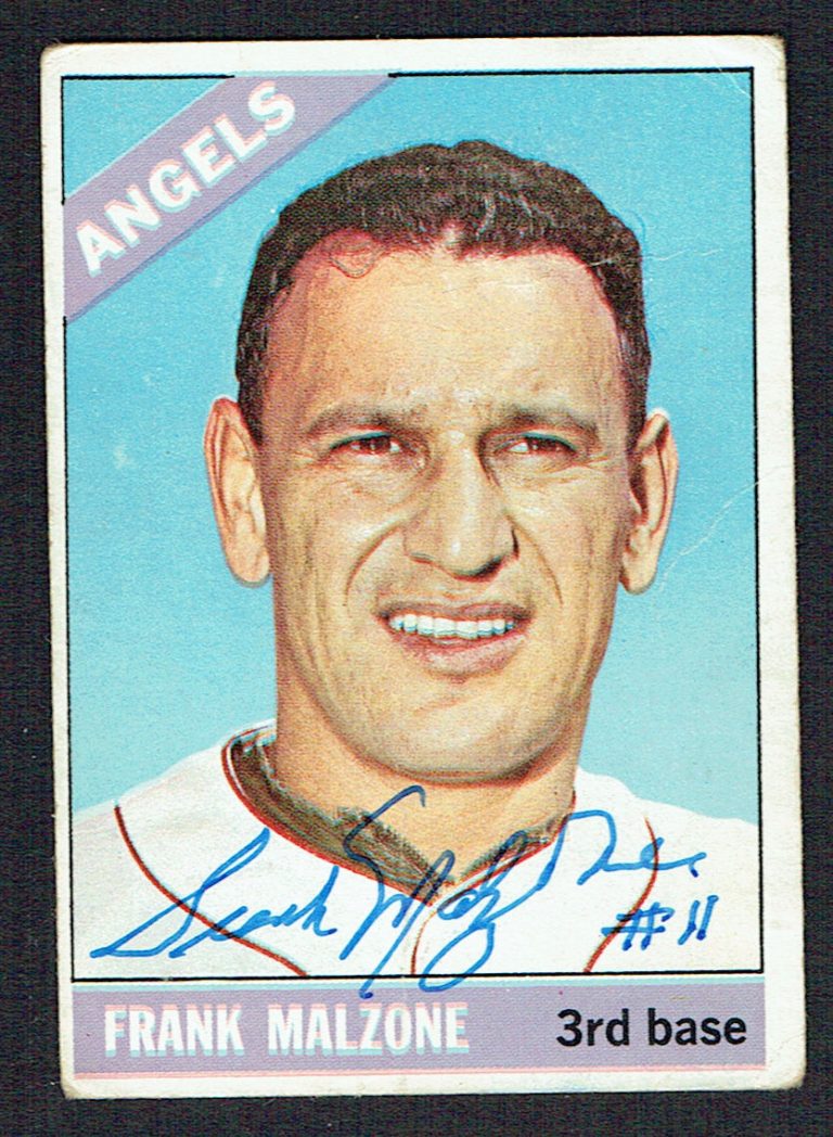 Frank Malzone #152 signed autograph auto 1966 Topps Baseball Trading Card