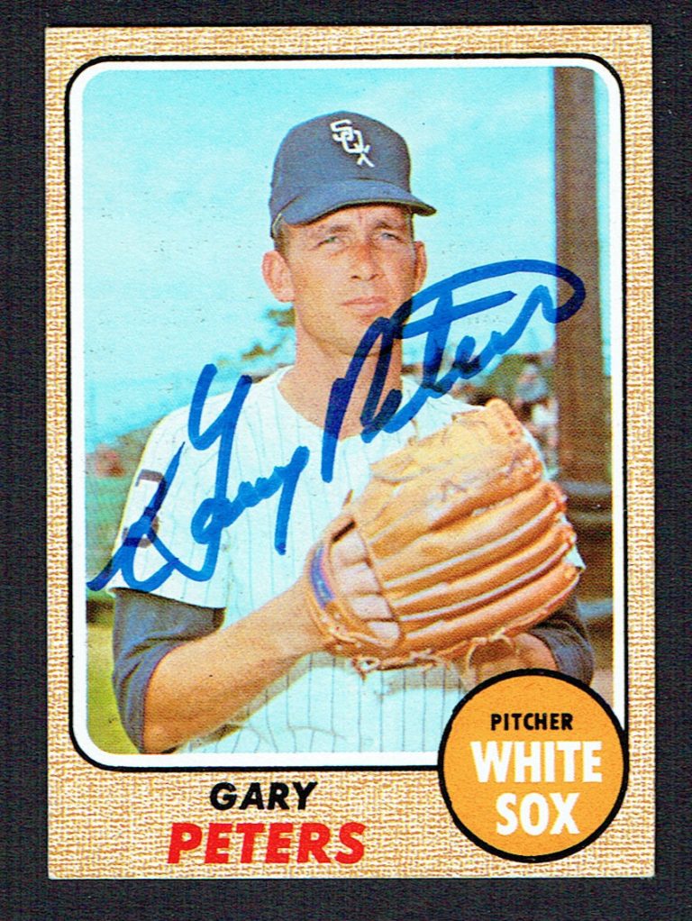 Gary Peters #210 signed autograph auto 1968 Topps Baseball Trading Card
