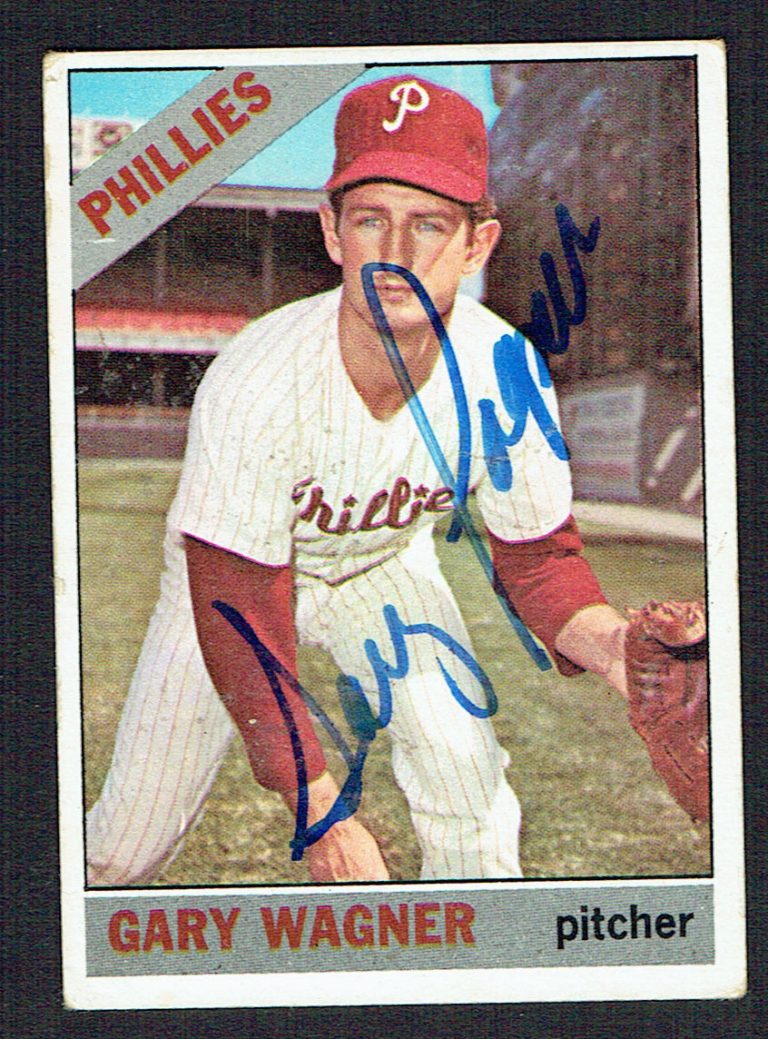 Gary Wagner #151 signed autograph auto 1966 Topps Baseball Trading Card