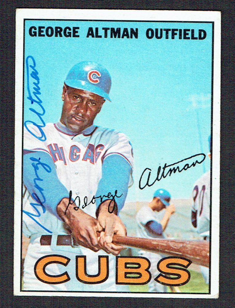 George Altman #87 signed autograph auto 1967 Topps Baseball Trading Card