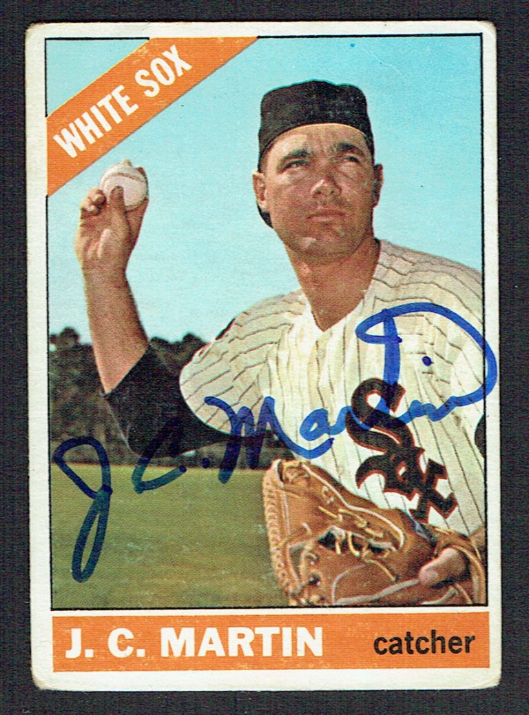 J.C. Martin #47 signed autograph auto 1966 Topps Baseball Trading Card