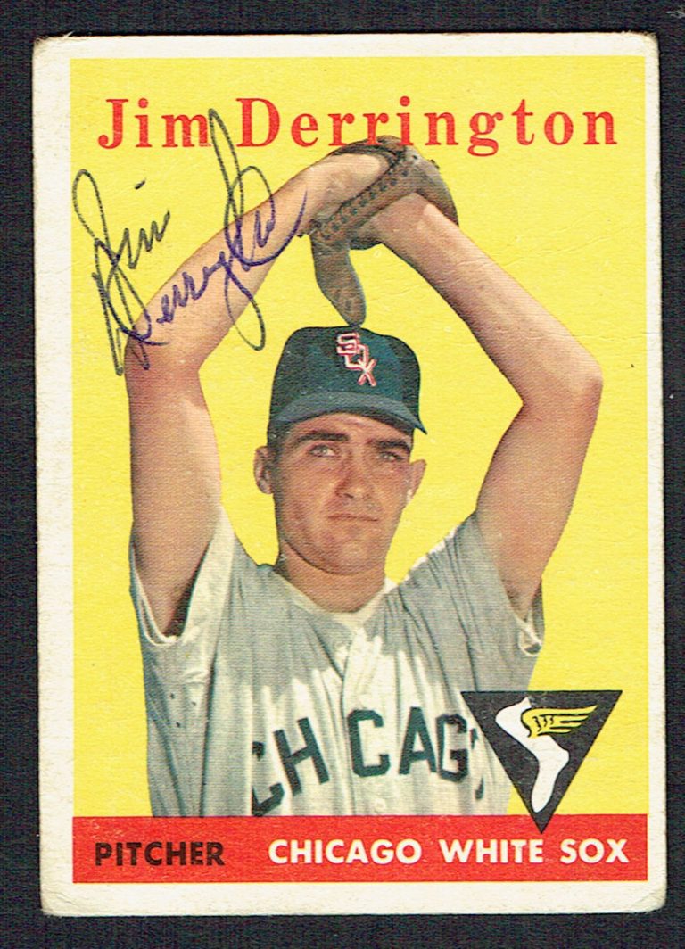 Jim Derrington #129 signed autograph auto 1958 Topps Baseball Trading Card