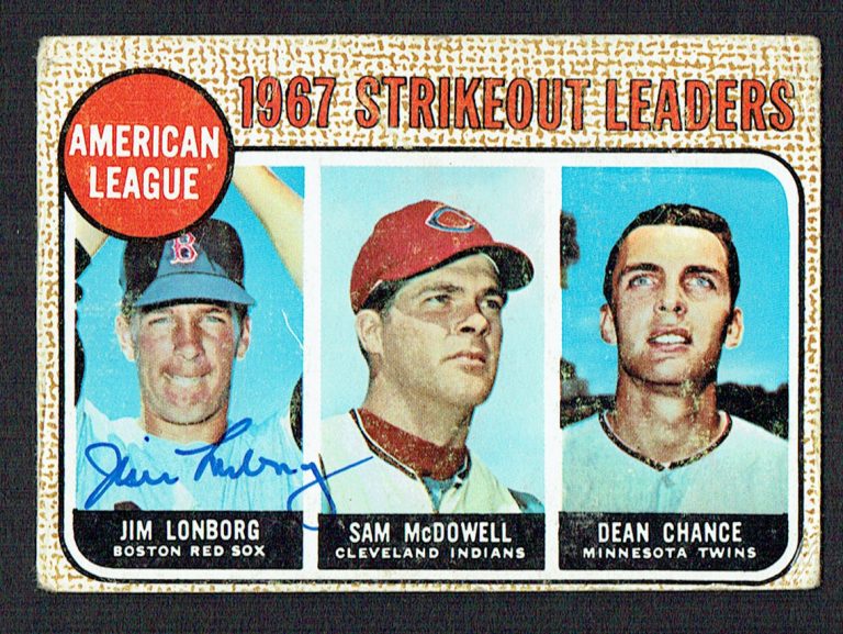 Jim Lonborg #12 signed autograph auto 1968 Topps Baseball Trading Card