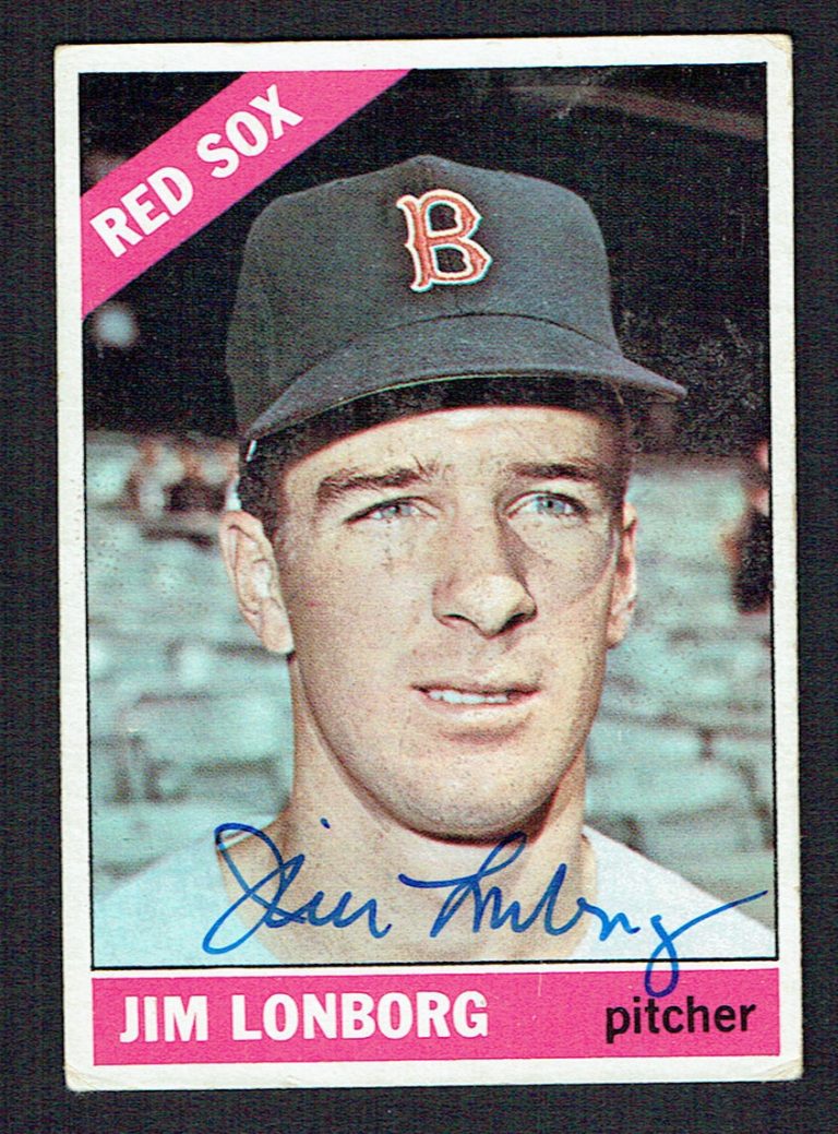 Jim Lonborg #93 signed autograph auto 1966 Topps Baseball Trading Card